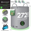 Afbeelding van KESSER® Tuinzak, set van 3 x 272 liter, inclusief handschoenen, zelfstaand, 4 handgrepen, stabiel, r