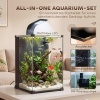Afbeelding van PawHut Nano-aquarium set, 36 liter, 30 x 30 x 45,5 cm