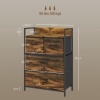 Afbeelding van HOMCOM Kommode van polyester en staal - 60x29x85 cm - Rustiek bruin