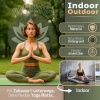 Afbeelding van RE:SPORT Yogamat, ftalaatvrij | Antislip Fitnessmat met draagriem 183 x 61 x 0,6 cm (Olijfgroen/Zwar