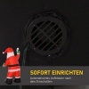 Afbeelding van HOMCOM Opblaasbare Kerstman 125x95x243 cm Rood van Polyester