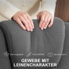 Afbeelding van HOMCOM Relaxfauteuil met Hocker - Polyester - 87L x 67B x 96H cm - Donkergrijs