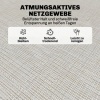 Afbeelding van Outsunny Ligstoel van staal, crème witte mesh stof