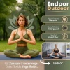 Afbeelding van RE:SPORT Yogamat, ftalaatvrij, antislip, 183 x 61 x 0,6 cm, marineblauw/lichtblauw
