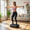 Afbeelding van SPORTNOW 200W Trilplaat voor Krachttraining en Afslanken - 120 Snelheden, Zwart