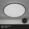 Afbeelding van Briloner Leuchten - LED-plafondlamp met sterrendecoratie, 24W, 2200 lumen, 4000K, wit-zwart
