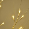 Afbeelding van HOMCOM 120 cm kunstberken kerstboom met LED, decoratie voor bruiloft en feest