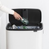 Afbeelding van Brabantia Bo Touch Bin Hi Prullenbak - 60 liter - 1 vak - Wit