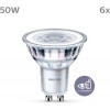 Afbeelding van Energiezuinige Philips LED Spot - 50 W - GU10 - warmwit - 6 stuks - Bespaar op energie