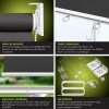 Afbeelding van KESSER® Verticale zonwering Balkonzonwering Privacyscherm Zonwering Zijzonwering Schaduw, balkonzonw