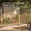 Afbeelding van Outsunny Hekwerk van Dennenhout - 180L x 30B x 103H cm - Bruin