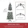 Afbeelding van HOMCOM Kunstkerstboom Ø 55 x 150 cm met 464 pvc-punten en 28 ananasdecoraties
