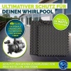 Afbeelding van Tillvex Vierkante Vloermat 200 cm voor Spa en Zwembad - Isolerende en Schokbestendige Onderlaag (Zwa
