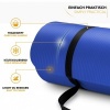 Afbeelding van TRESKO® fitnessmat - yogamat - pilatesmat - 190 x 100 cm - donkerblauw - 1,5 cm dik