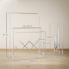 Afbeelding van HOMCOM Kledingdroogrek RVS en Kunststof 104-150L x 103B x 145-197H cm Zilver
