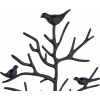 Afbeelding van Sieradenboom - kettingen, oorbellen, armbanden - 30x16x15 cm - zwart metaal