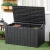 Afbeelding van Outsunny Opbergbox voor Buiten - 122,4L x 62B x 64,5H cm - Zwart