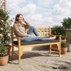 Afbeelding van Outsunny Buiten zitkussen - Polyester, schuim - 110L x 46B x 6,5H cm - Donkergrijs