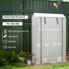 Afbeelding van Outsunny - Foliekas - Kunststof - 100x40x150 cm - Wit