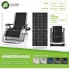Afbeelding van tillvex® Opvouwbare Ligstoel tot 200kg | Weerbestendig Zonnebed voor Tuin & Balkon