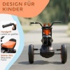 Afbeelding van Aiyaplay Kinderdriewieler - Kunststof, Staal - 79L x 44B x 47H cm - Oranje
