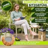 Afbeelding van tillvex® 2-delige Stapelbare Tuinstoelen Weerbestendig zonder Armleuning