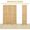 Afbeelding van HOMCOM-Bamboeschermwand-120L x 1,8B x 170H cm-Natuurhout