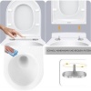 Afbeelding van KESSER® WC-bril met Soft Close en Quick-Release - Duroplast - Wit / D-Vorm