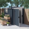 Afbeelding van Outsunny Stalen Tuinhuis 128L x 193B x 181H cm - Donkergrijs