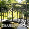 Afbeelding van Outsunny Tuinbrug van Metaal - 135,5L x 74B x 91H cm - Zwart