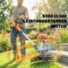 Afbeelding van Outsunny Accu-grastrimmer 21 V met 2 x 4,0 Ah lader, 25 cm maaibreedte, telescopische handgreep