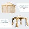 Afbeelding van Outsunny luxe tuinpaviljoen partytent 3 x 3 m