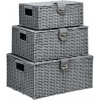 Afbeelding van HOMCOM Set van Opbergmanden met Sluiting 850-233V00