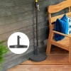 Afbeelding van Outsunny Betonnen parasolstandaard Halfrond voor parasols met 34/38/48mm buisdiameter, Zwart