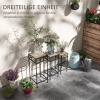 Afbeelding van Outsunny Bloemenstandaard Set met Gevlochten Plank 84H-038V00