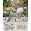 Afbeelding van SONGMICS Balkonset - Tafel en 2 Stoelen - Weerbestendig PE-Polyrattan