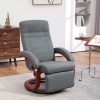 Afbeelding van HOMCOM Relaxfauteuil Polyester 86L x 68B x 100H cm - Grijs