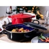 Afbeelding van BK Fortalit Emaille Braadpan 36cm/7.5L – Inductie – Ovenbestendig tot 230 graden – Zwart/Blauw