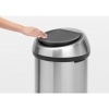 Afbeelding van Brabantia Touch Bin Prullenbak - 60 liter - Mat RVS