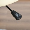 Afbeelding van HOMCOM barkruk - draaistoel met rugleuning - gestoffeerd - beige