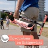 Afbeelding van Chillafish Flexxi Kinderstep voor jongens en meisjes vanaf 5 jaar - Oranje Roze, opvouwbaar en licht