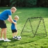 Afbeelding van HOMCOM Voetbal Rebounder - PE, Staal - 100L x 95B x 90H cm - Zwart