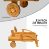 Afbeelding van Outsunny opklapbare tuinligstoel - Acaciahout - 165L x 69B x 85H cm - Teak