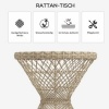 Afbeelding van Outsunny Rattan Salontafel van staal, PE Rattan in bruin