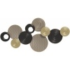 Afbeelding van Homcom Metalen Wanddecoratie - 100L x 5,5B x 50H cm - Khaki