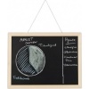 Afbeelding van Afwasbaar krijtbord met houten lijst - hangend - 30 x 40 cm - zwart
