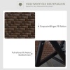 Afbeelding van Outsunny Vouwstoel van PE Rattan, Staal Bruin