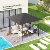 Afbeelding van Outsunny Vervangingsdak Oxford stof 298x298 cm Grijs