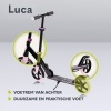Afbeelding van Lionelo Luca - Step - Tot 100 kg - Kinderstep - ABEC-7 lagers - Voor jongens en meisjes - 3 hoogtes