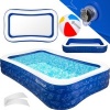 Afbeelding van KESSER® Opblaasbaar Zwembad voor Kinderen en Volwassenen 240 x 142 x 56 cm Familiebad Pool zwembadje